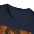 Vibrant charcoal t-shirt with Anakin Skywalker painting and soft brushstrokes