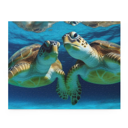 Tranquil Turtle Paradise Puzzle - perfect for animal lovers and nature enthusiasts