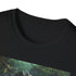 Charcoal crocodile painting T-shirt with vibrant detailed apex predator design