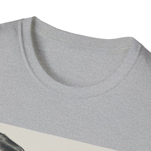 Charcoal hipster kangaroo t-shirt featuring a whimsical book-laden design