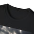 Charcoal crew neck cotton T-shirt with resilient lighthouse design
