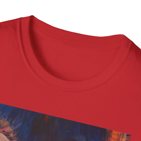 Telekinetic Wanderer T-Shirt: Vibrant portrait of Stranger Things character Eleven on white.