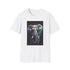 Charcoal unisex t-shirt with detailed elephant graphic in soft 100% cotton