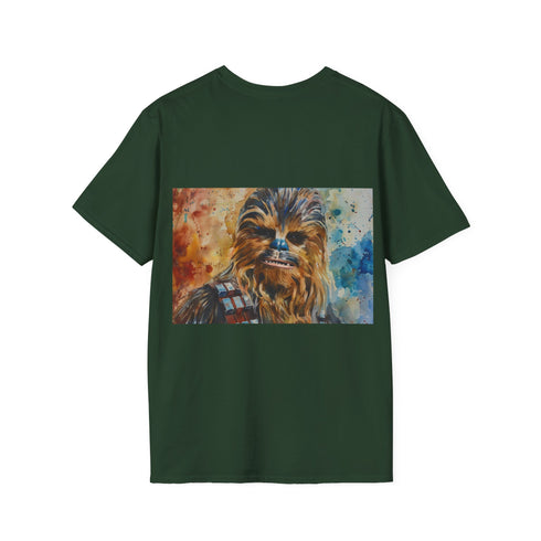 Chewbacca Watercolor T-Shirt in Charcoal, Regular Fit, Crew Neck