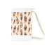 Boho feathers laundry bag with seamless pattern for stylish laundry transport
