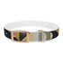 Abstract art deco patterned dog collar in medium black onyx.