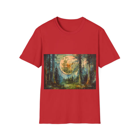 Galactic Adventure Tee: Endor Moon Charcoal Regular Fit T-Shirt