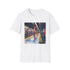 Watercolor New York Subway T-shirt, Black, Mens Regular Fit.