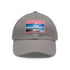 Galapagos Explorer Baseball Cap in White with Light Brown Patch.