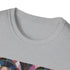 Geometric Art Deco Patterns T-Shirt in Charcoal Regular Fit Men's/Women's Sizes