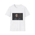 Charcoal crew neck cotton T-shirt with vibrant Hollywood-inspired graphic design