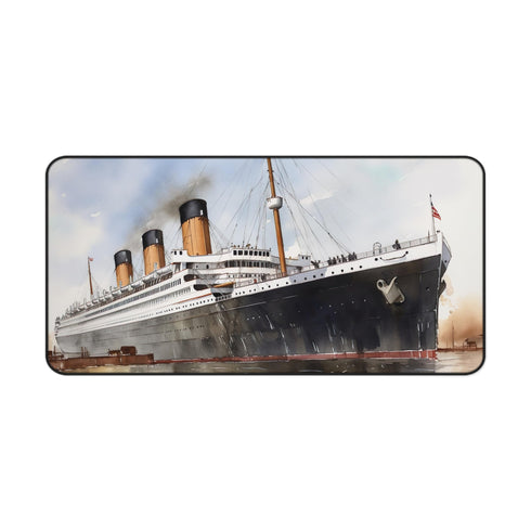 Titanic Ship Desk Mat - Bring History to Your Workspace with Iconic Ship Image