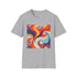 Retro Vibes Charcoal T-Shirt | Cotton Crew Neck Regular Fit Disco Beach