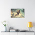 A Traveler Floating above Time Stretched Canvas Wall Art