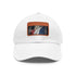 French pride flag baseball cap with tricolor design and rectangle patch.