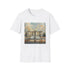Royal Watercolor Buckingham Palace T-Shirt in Charcoal, Size Small.
