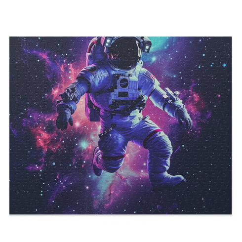 Space-themed Galactic Astronaut Jigsaw Puzzle, 10" x 8" (120 pcs)