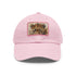 Cheetah Safari Snapback Cap in White with Light Brown Patch