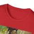 Charcoal crew neck cotton T-shirt featuring vibrant Green Lantern portrait