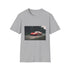 Charcoal cotton T-shirt showing vibrant racing Ferrari design for adrenaline seekers