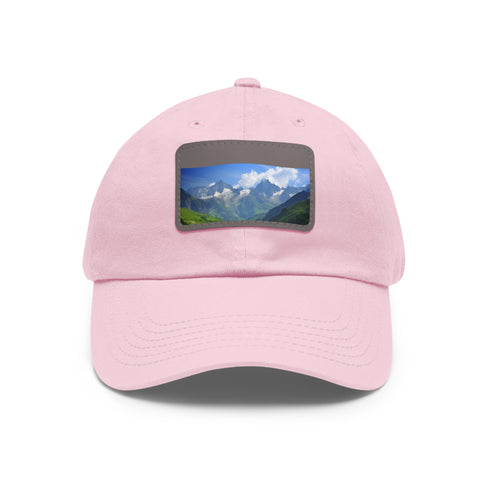 Alpine Peak Adventure Cap in White with Light Brown Patch