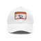 Dalmatian baseball cap with cute puppy design in white/light brown.