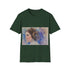 Watercolor Princess Leia T-Shirt: Galactic Glamour, Charcoal, Crew Neck Fit