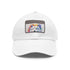 Fluffy Samoyed Snapback in White with Light Brown patch
