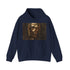 Navy blue Star Wars C-3PO hoodie with intricate design.
