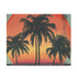Retro sunset palm tree paradise jigsaw puzzle for relaxation and unwinding