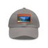 Island Paradise Baseball Cap with White Light Brown Rectangle Patch