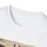 Charcoal cotton T-shirt with a whimsical llama reading book graphic