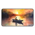 Fisherman Sunset Desk Mat - Enhance your workspace with stunning fishing sunset image