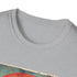 Palm Paradise Retro Sunset Escape Charcoal T-Shirt, Crew Neck, Cotton Men's Women's.
