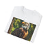Charcoal Eagle Painting T-shirt with Majestic Eagle in Flight