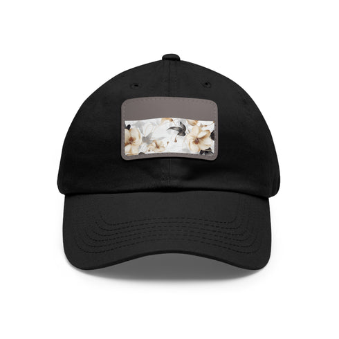 Botanical xray blossom white cap for a modern and edgy style.