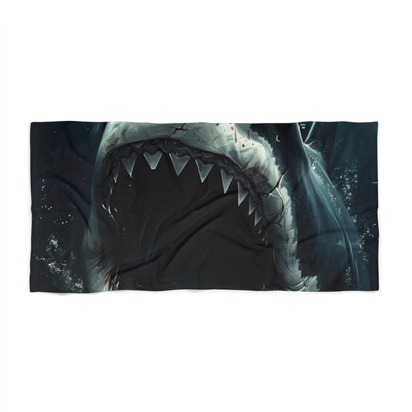 this beach towel is a must-have for any shark enthusiast or beach lover. Bring a touch of the sea wherever you go with this Jaws Shark Painting Beach Towel.
Stay stylish and dry with this Jaws-inspired shark beach towel. Featuring a striking painting of a shark ready to make a splash in the ocean