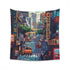 Retro Gamer Pixel Art Tapestry - Nostalgic design capturing the era of arcade classics and 8-bit adventures, perfect gift option