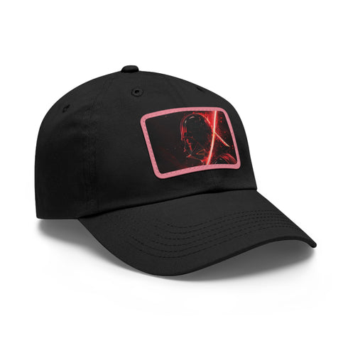 Dark side Vader Sith baseball cap in white with light brown patch.
