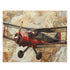 Vintage Airplane Travel Stamp Puzzle