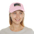 Lightning Speed R8 Cap in White with Light Brown Patch Hat