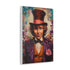 Willy Wonka canvas print, whimsical art decor, colorful, imaginative, indoor hanging.