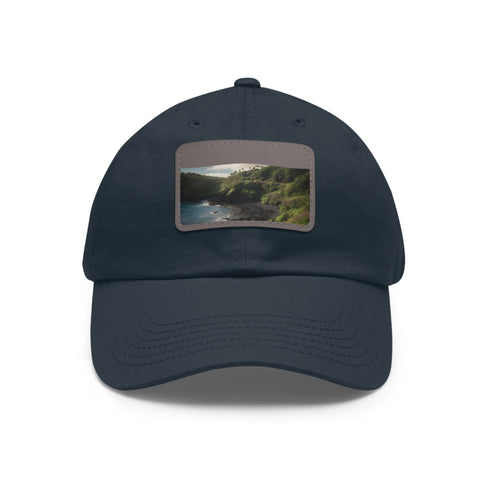 Maui Breeze Cotton Baseball Cap with Palm Tree Design