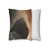 Tesseract Floating in Desert Storm Double-Sided Square Cushion Cover