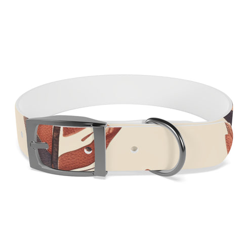 Personalized black onyx dog collar for small dogs, hypoallergenic & odor-proof.