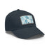 Ocean Gaze Baseball Cap in White with Light Brown Patch