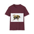 Bumblebee watercolor tee in charcoal, crew neck, men's regular fit.