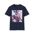 Cosmic charcoal T-shirt with Galactus graphic and crew neck design