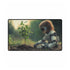 Robot Child Planting a Sprouting Tree — XL & XXL Desk Mat — Gaming & Workspace Desk Setup View