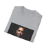 Charcoal cotton T-shirt with vibrant Barack Obama silhouette inspiring unity